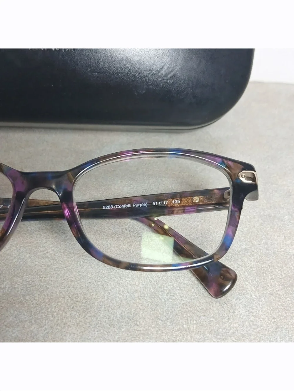 Coach Eyeglasses Confetti Purple HC 6065 5288 Authentic Glasses Frame + Case